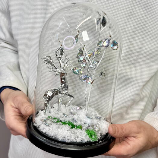 «Серебрянное копытце» Стеклянный клош по мотивам сказки