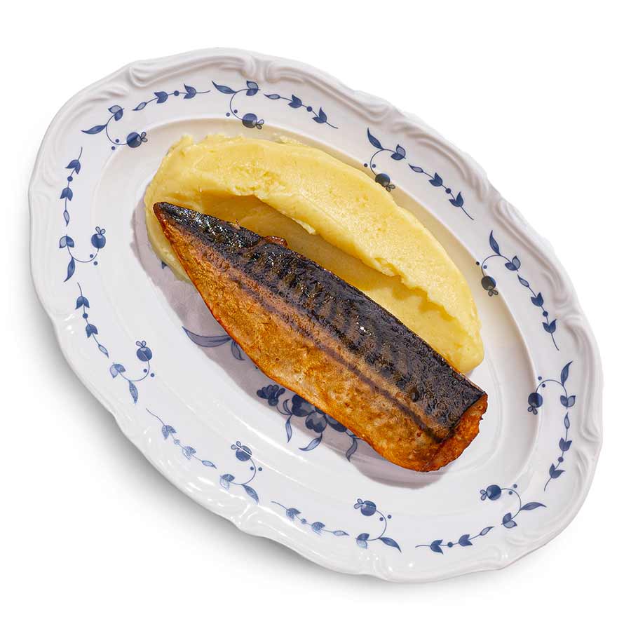 Скумбрия с пюре