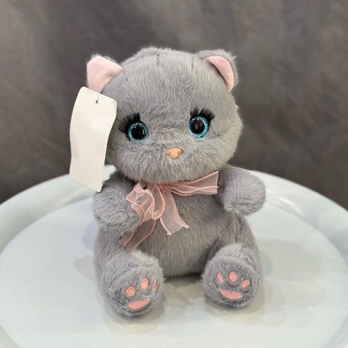 Мягкая игрушка Кошка серенькая, 22 см