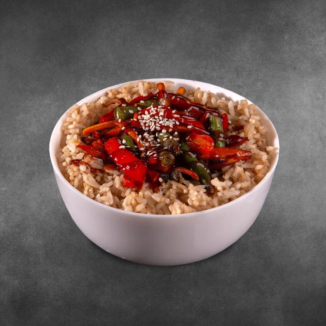 Рис вок овощной