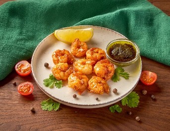 Тигровые креветки на мангале