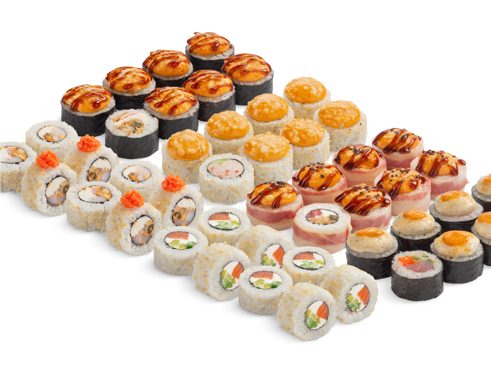 Сет Мидийный Спешл с белым соусом