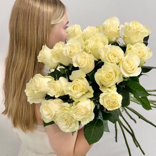 Букет из 21 премиальной эквадорской розы