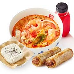 Обед с Том Ям и рисом на пару