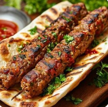 Люля-кебаб из курицы в лаваше