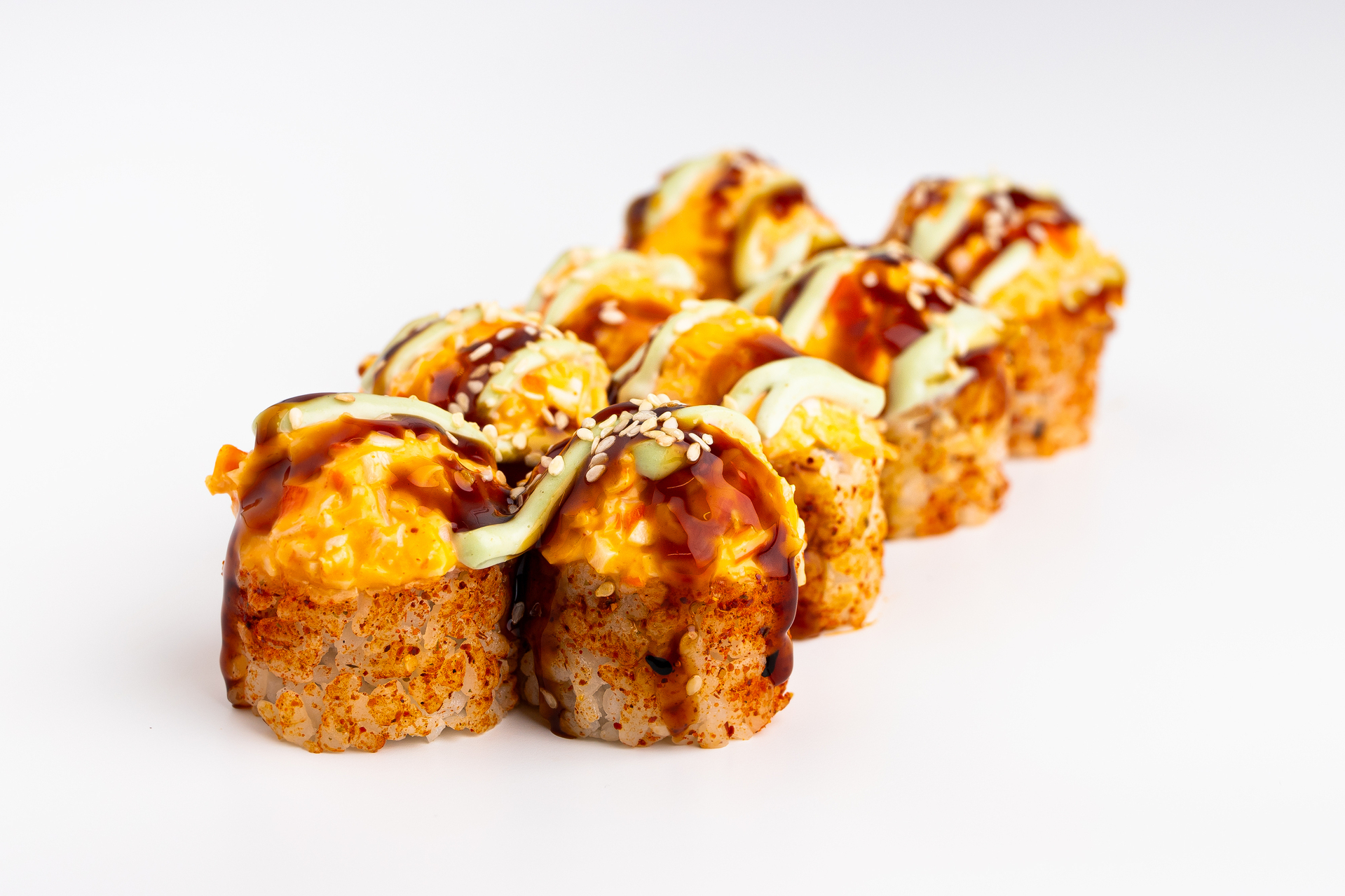 Мексиканский ролл с креветкой (острый)