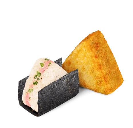 Онигири с тунцом и зеленым луком