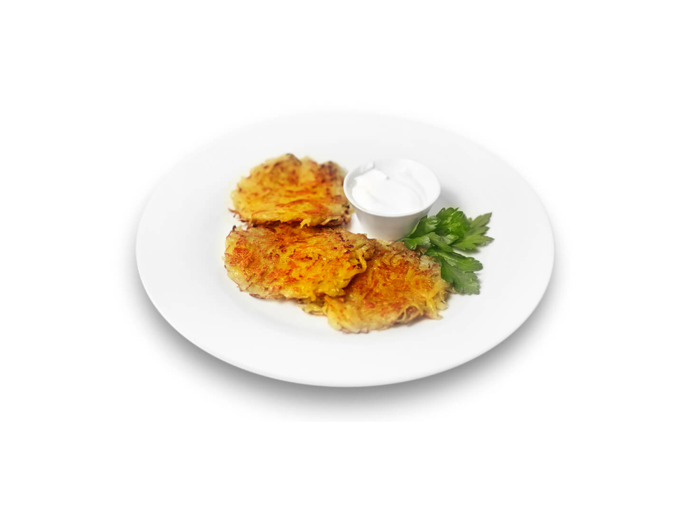 Драник с шампиньонами и сметаной