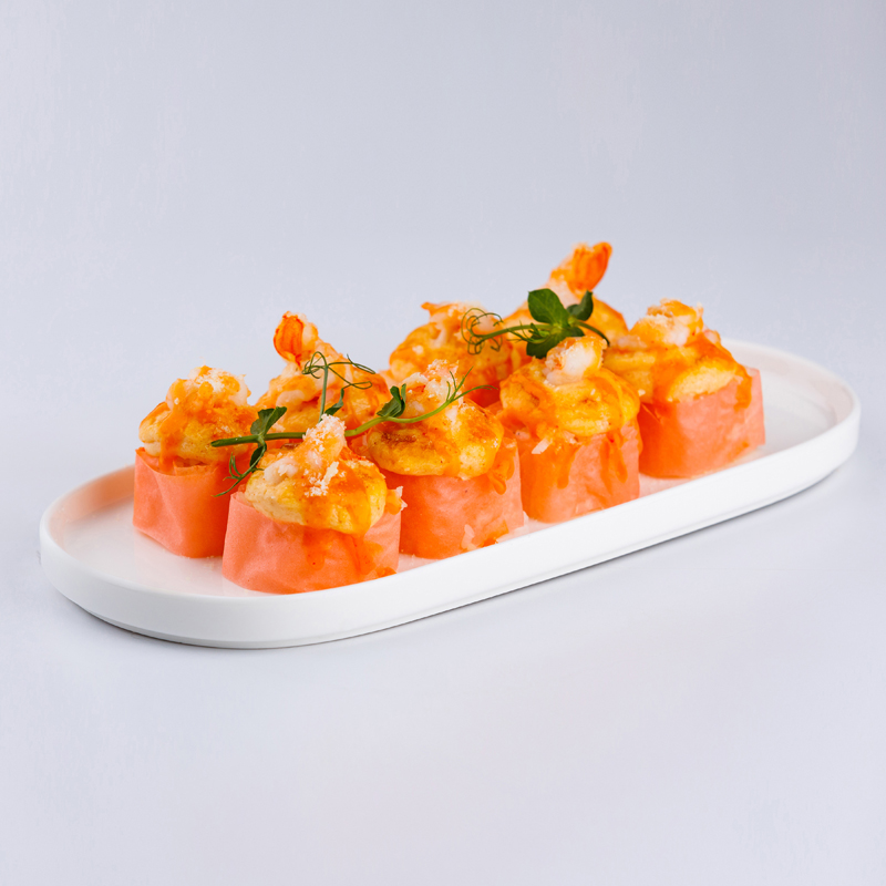 Запеченный Креветка три сыра 