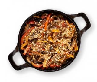 Стеклянная лапша с овощами