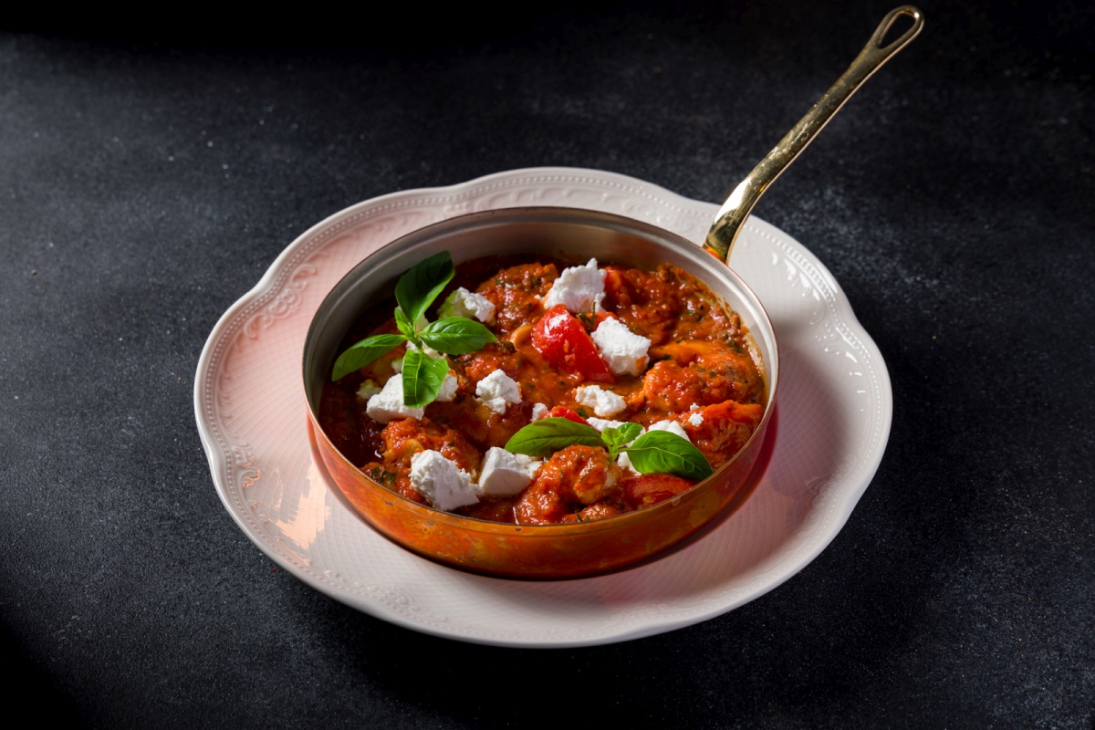 Саганаки из креветок