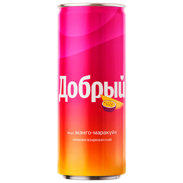 Газ. вода "Добрый" Манго- Маракуйя 0,33л
