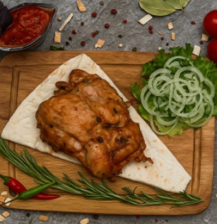 Стейк из куриного бедра