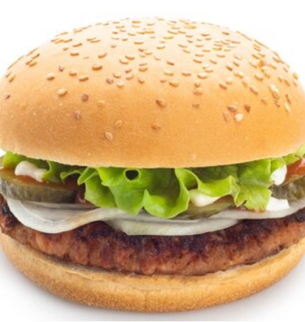 Гамбургер с маринованным огурцом