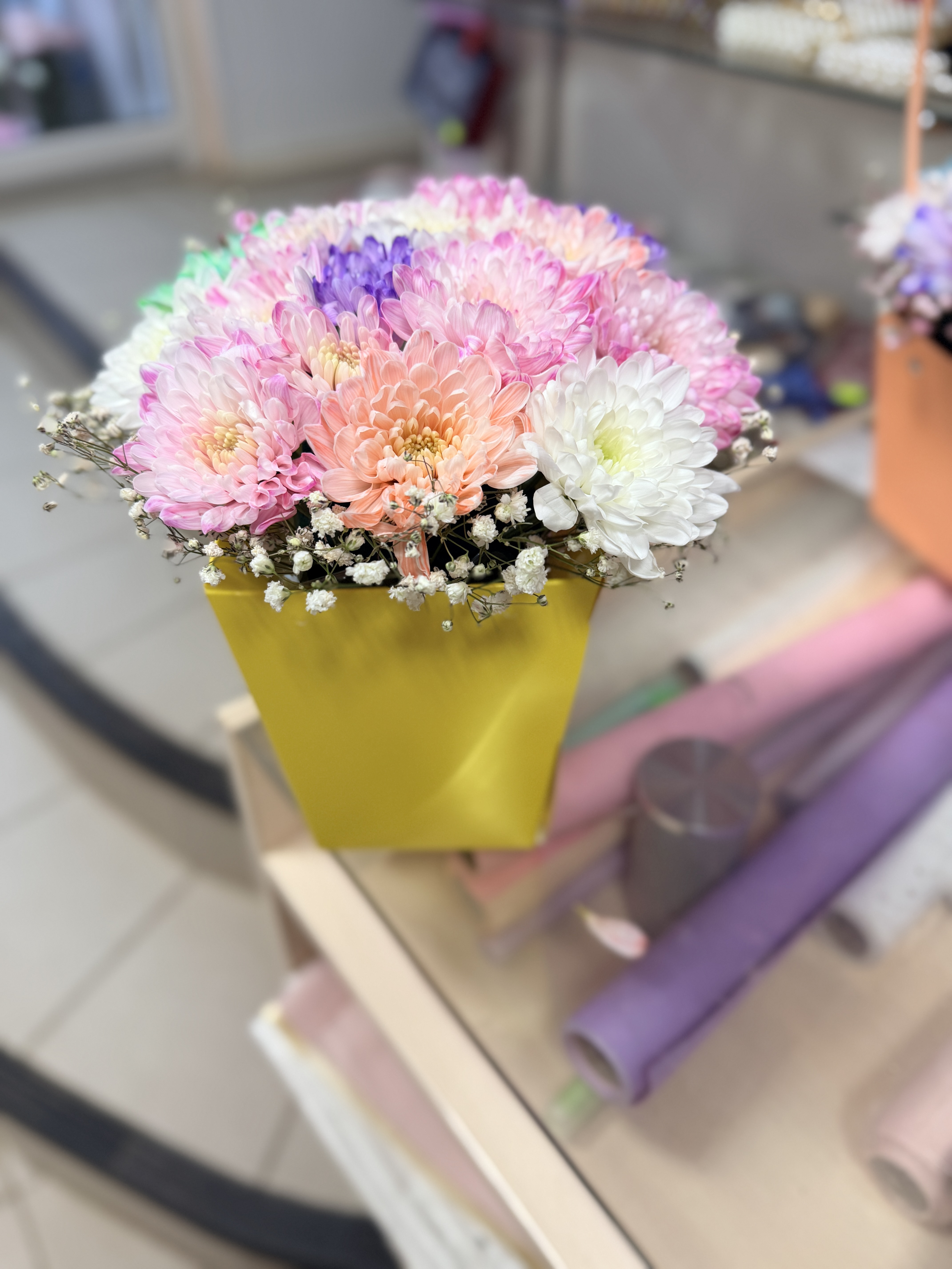 Цветочки в коробочке 