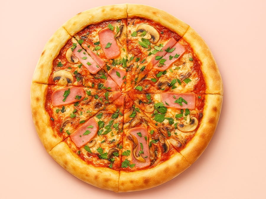 Пицца Грибы-ветчина