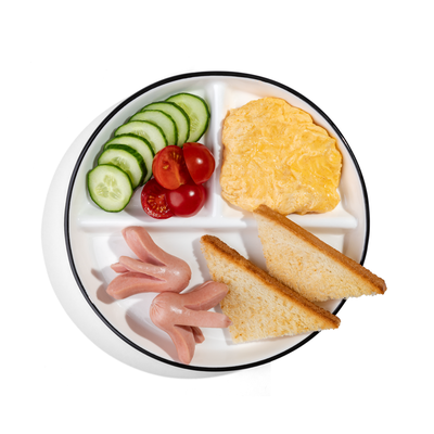 Большой детский завтрак со скрэмблом