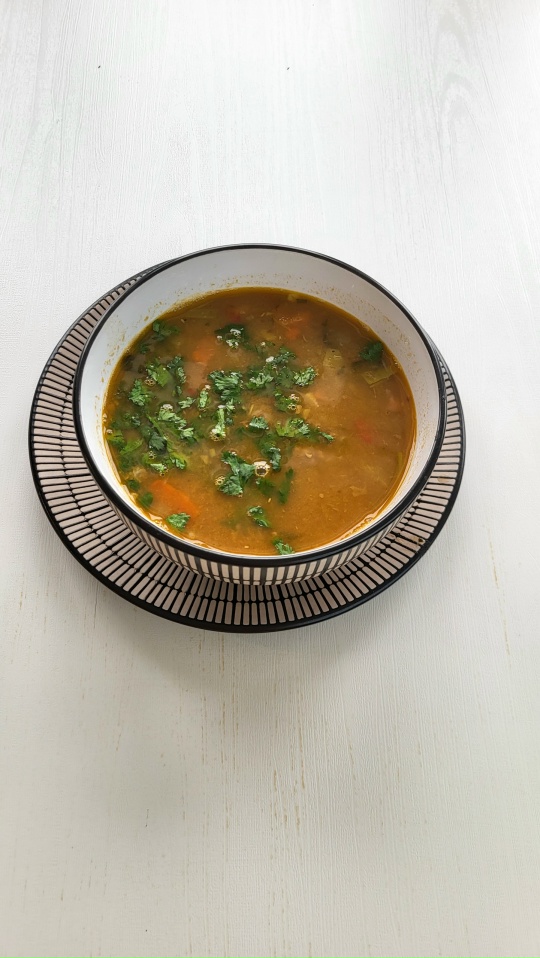 Суп жареный мастава