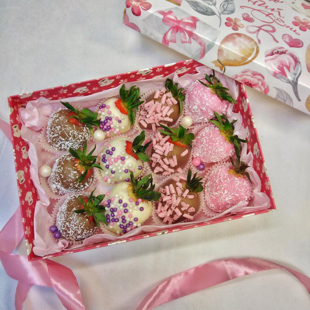 Клубника в шоколаде, набор 12шт