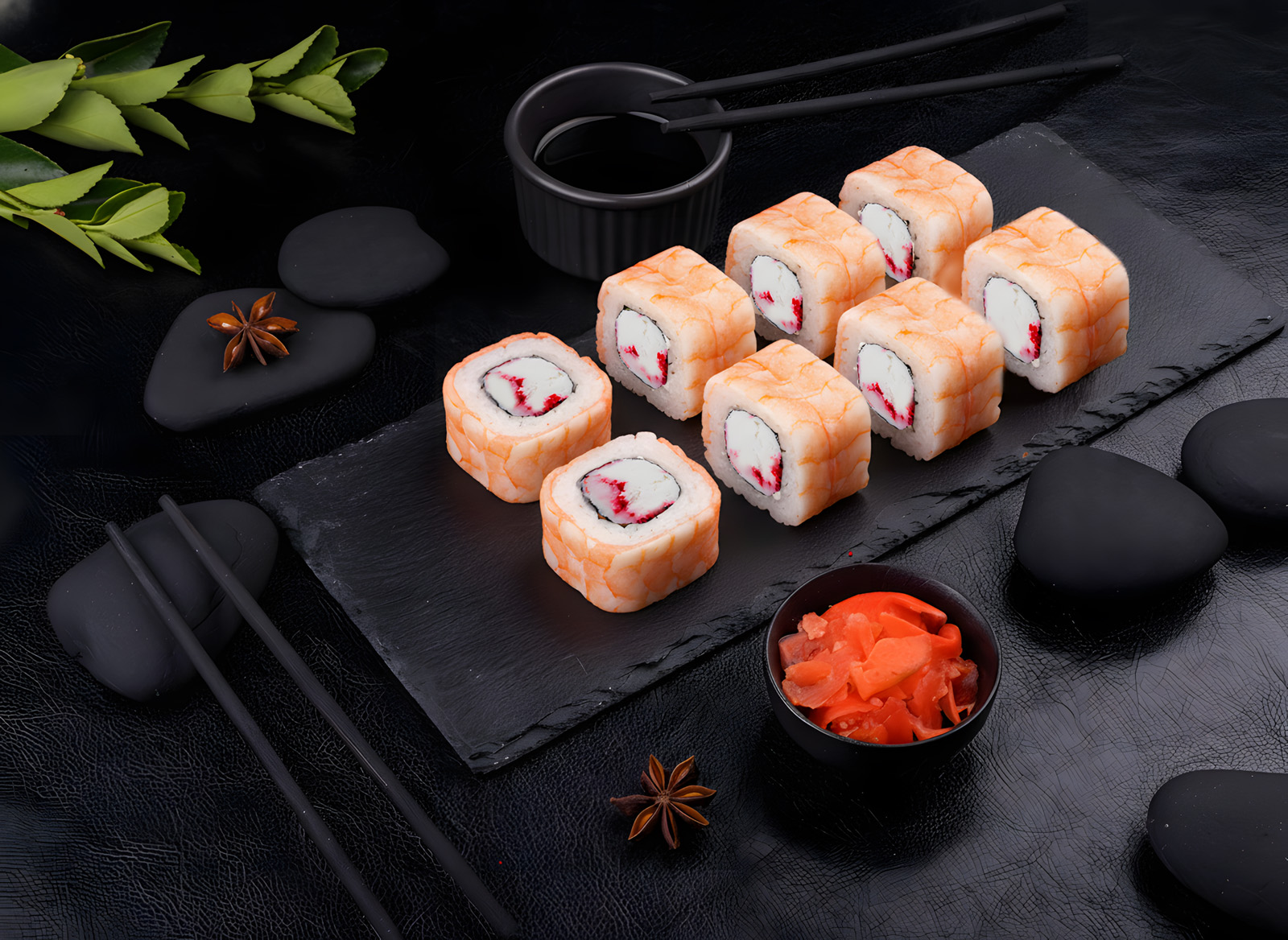 Ролл Филадельфия с креветкой