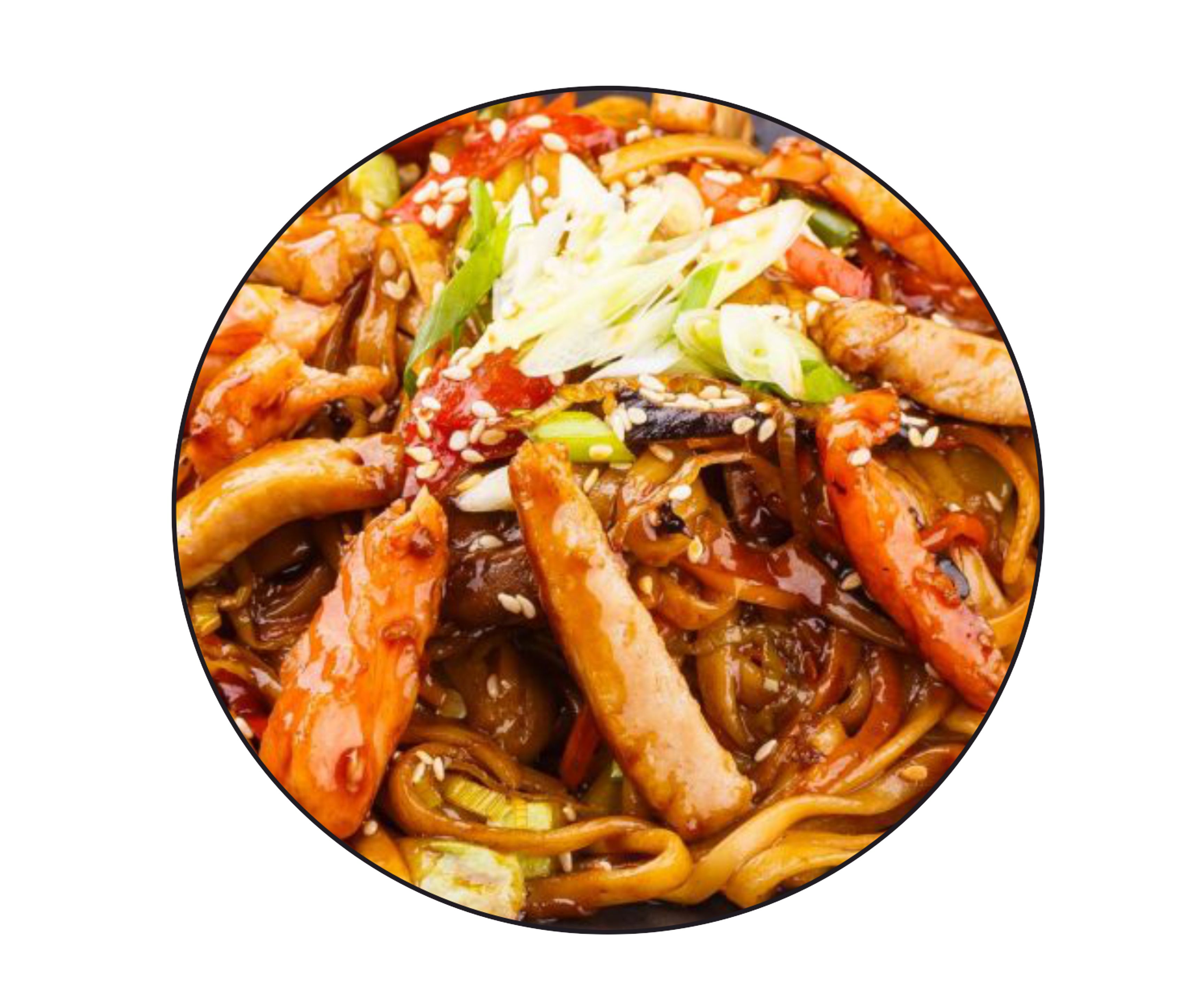 Wok с курицей