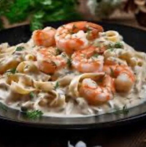 Паста с креветками