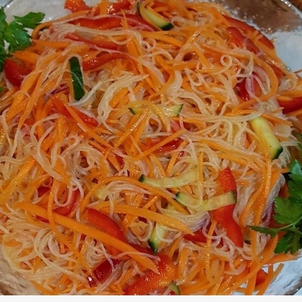 Фунчоза с овощами