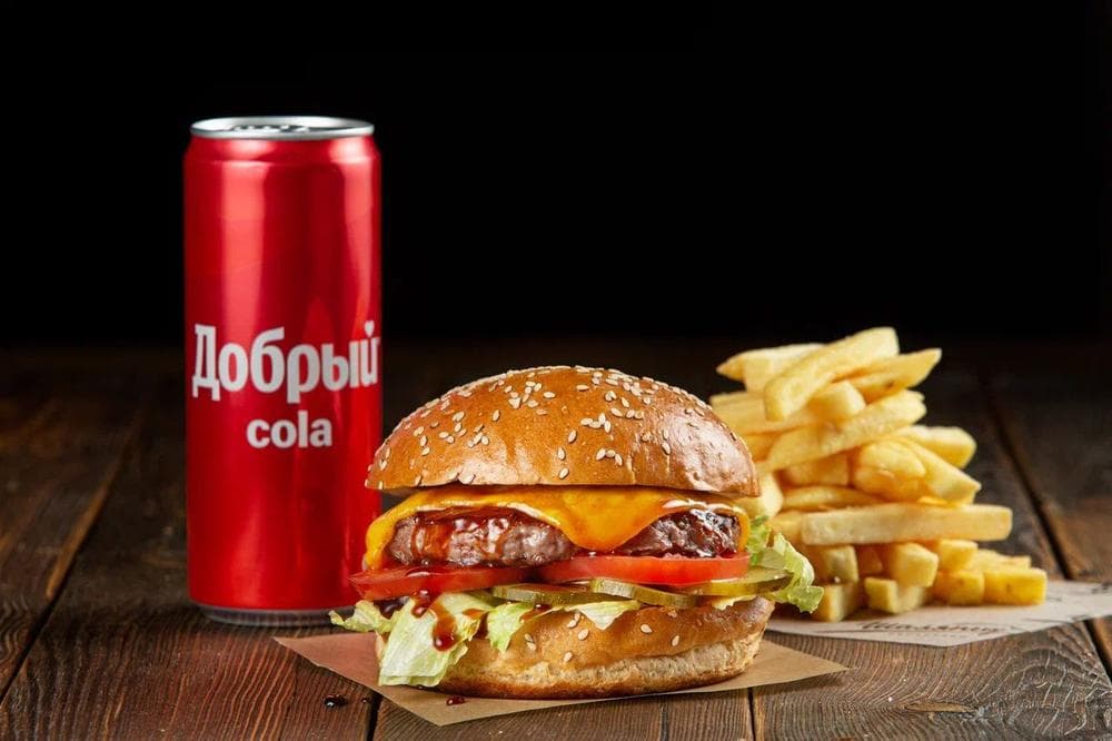 Комбо (бургер, картофель фри +cola)