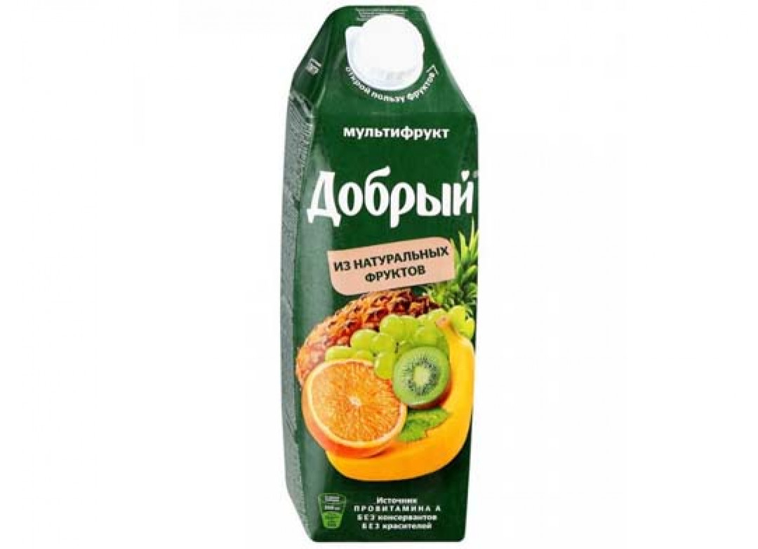 Добрый сок мультифрукт 1 л.