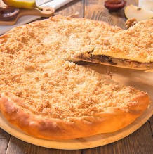 Пирог с грушей бананом и грецким орехом
