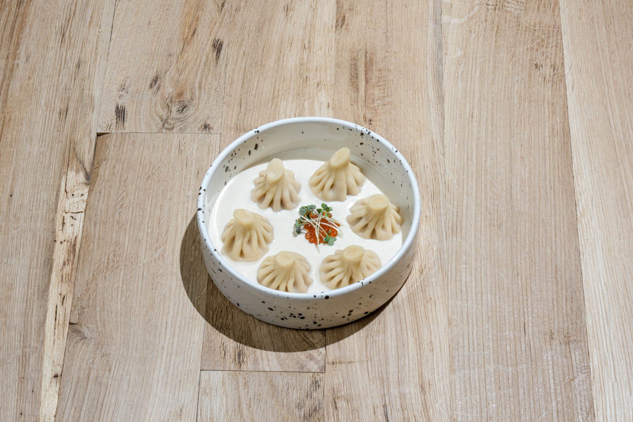 Мини хинкали с грибами