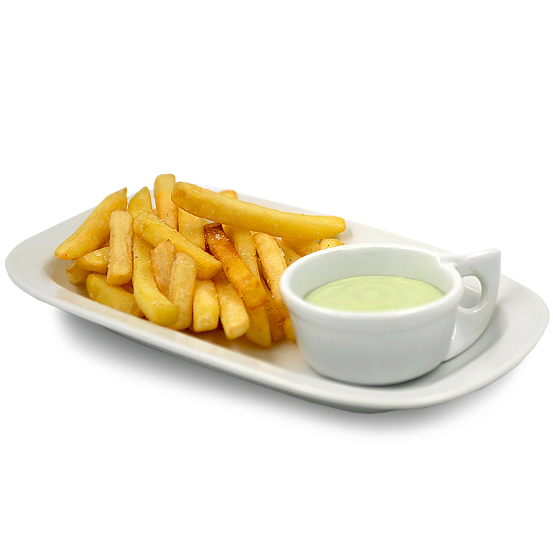 Картофель фри с соусом "сливочный васаби"