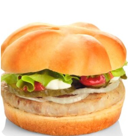 Чикенбургер Гулливер с маринованным огурцом