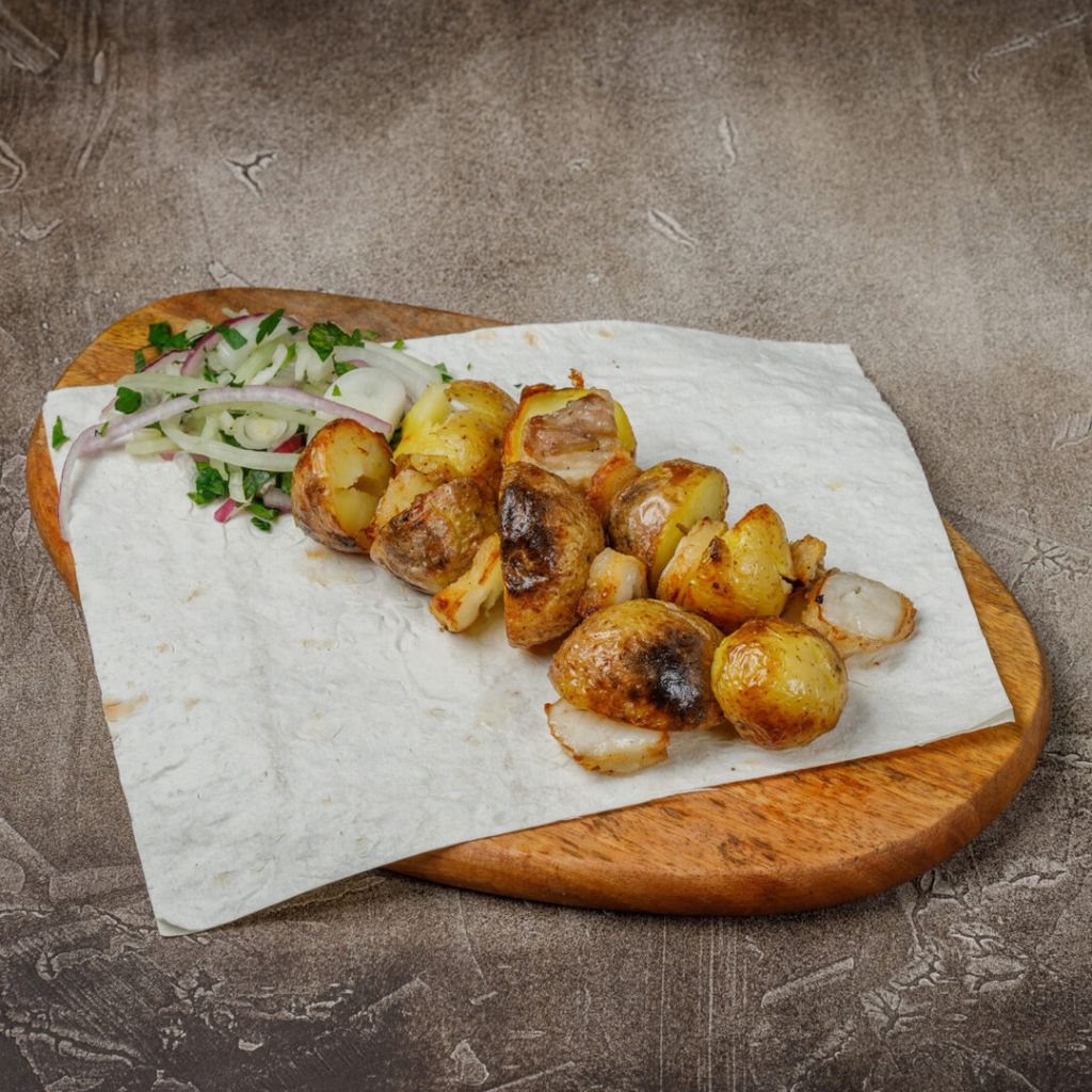 Картофель с курдюком