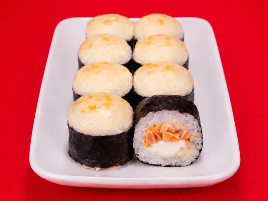 Запеченные с лососем