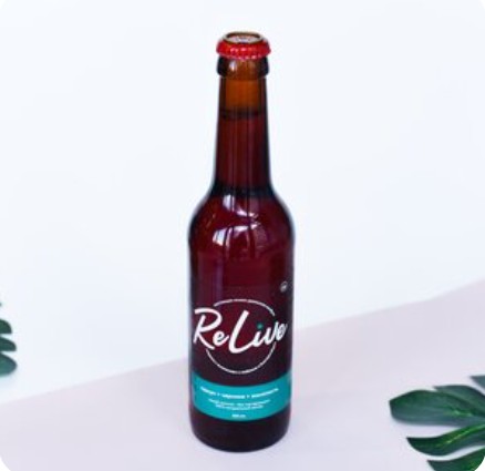Комбуча ReLive на зеленом чае (тархун + черника + молочный улун)