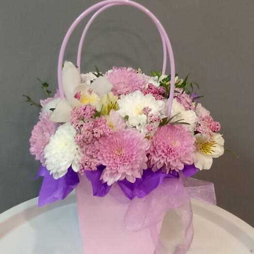 Цветы в сумочке💜💗💜
