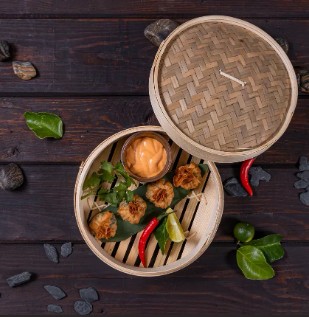 Вонтоны с крабом