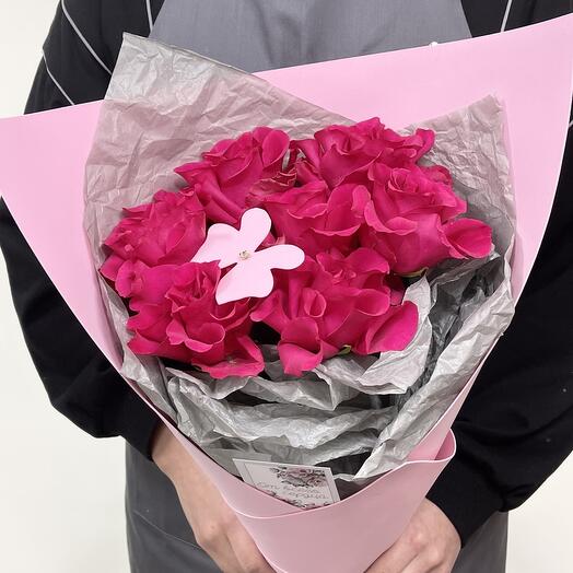 Букет «Розовенький» из 7 французских роз