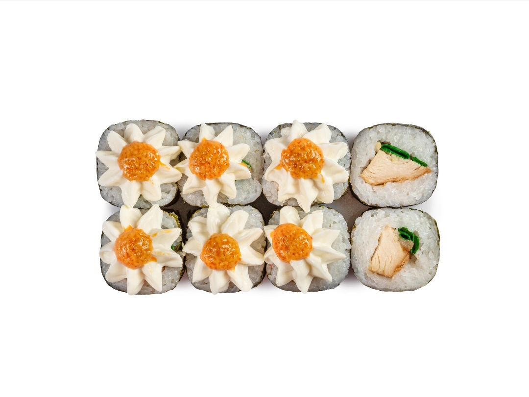 Запеченный с курицей