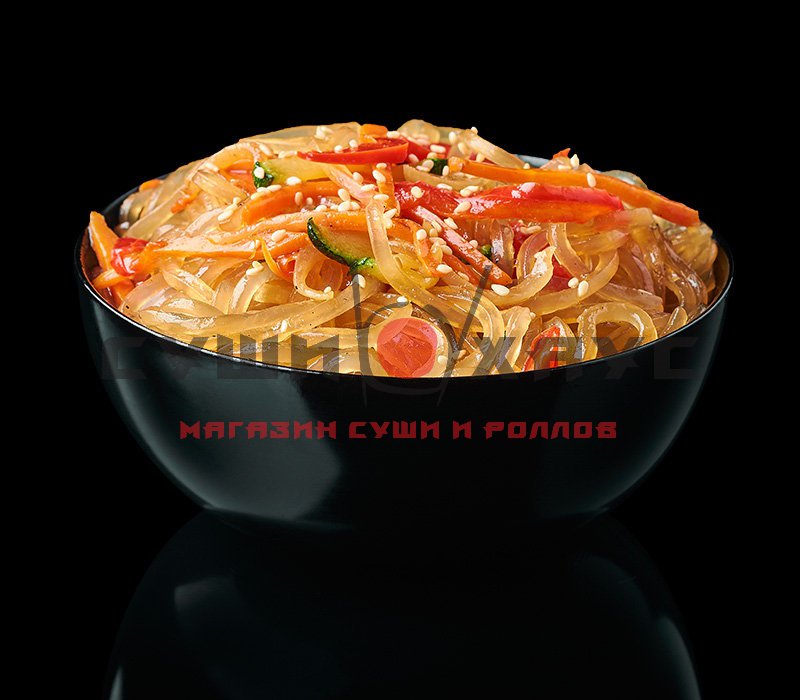 Лапша стеклянная с овощами