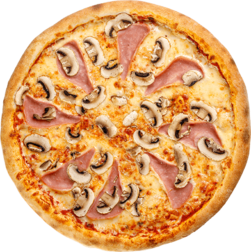 Пицца 36 см Ветчина-грибы (тонкое)