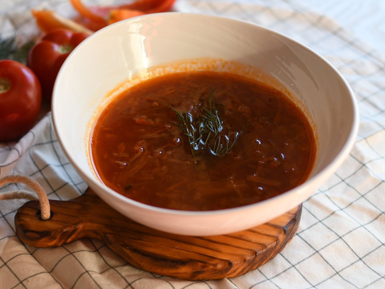 Борщ с курицей