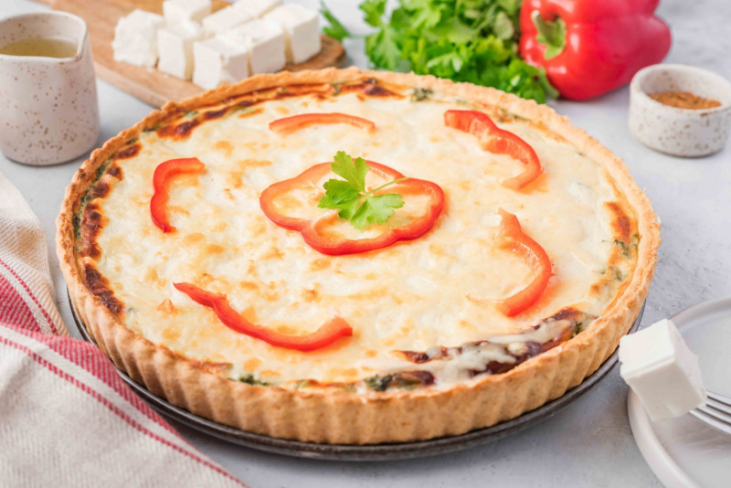 Греческий пирог со шпинатом и сыром