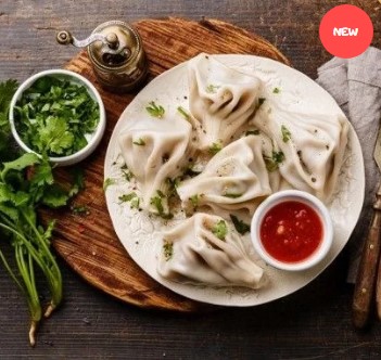 Хинкали с тигровыми креветками