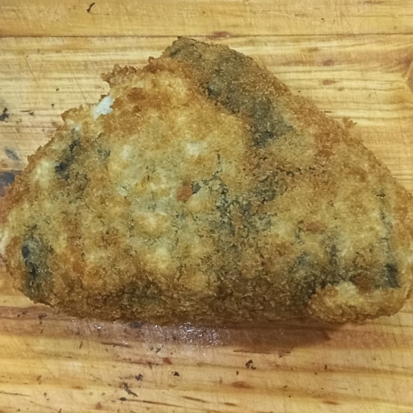 Жареная без сыра с крабом