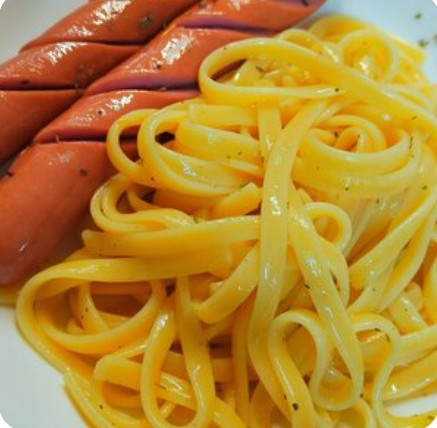 Спагетти с сосисками