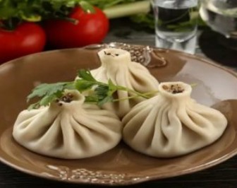 Хинкали с говядиной и свининой 3 шт