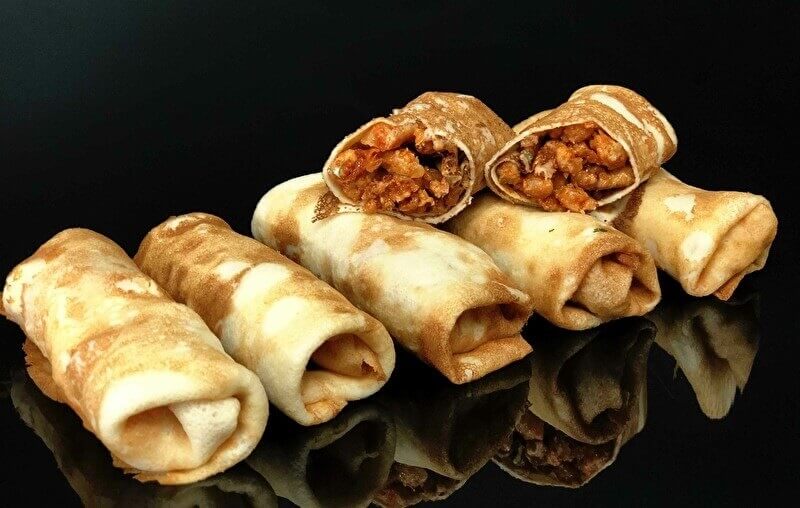 Блинчики с мясным фаршем 6 шт.