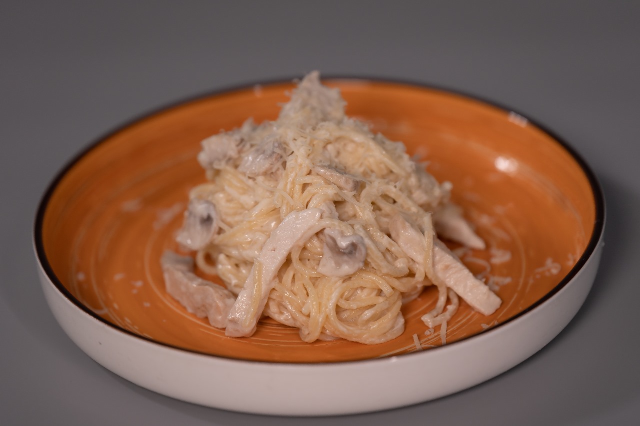 Паста Курица и грибы